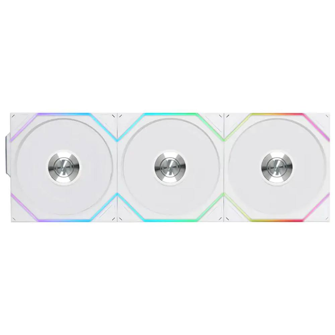 Lian Li Uni Fan TL120 Reverse Blade Wireless ARGB 120mm Fan - White (3-Pack)