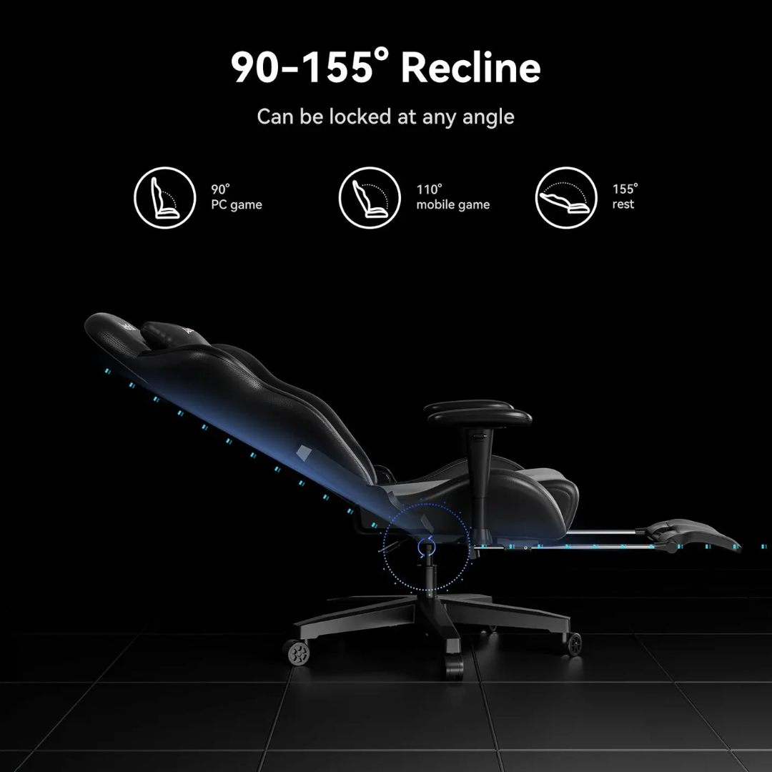 AutoFull C3 Graffiti Gaming Chair - Black & Purple (AF111BSSC)