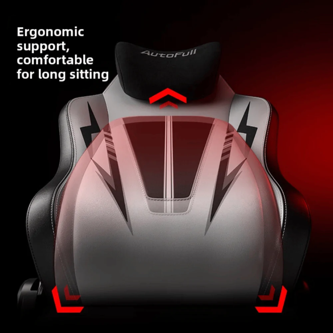 AutoFull C3 Pro Gaming Chair - Black & Gold (AFC306BSSB)