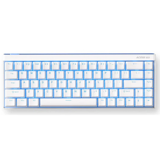 MCHOSE ACE 68 Air Hall Effect 8K Wired Mount Tai Switch Magnetic Switch Gaming Keyboard - Snow White