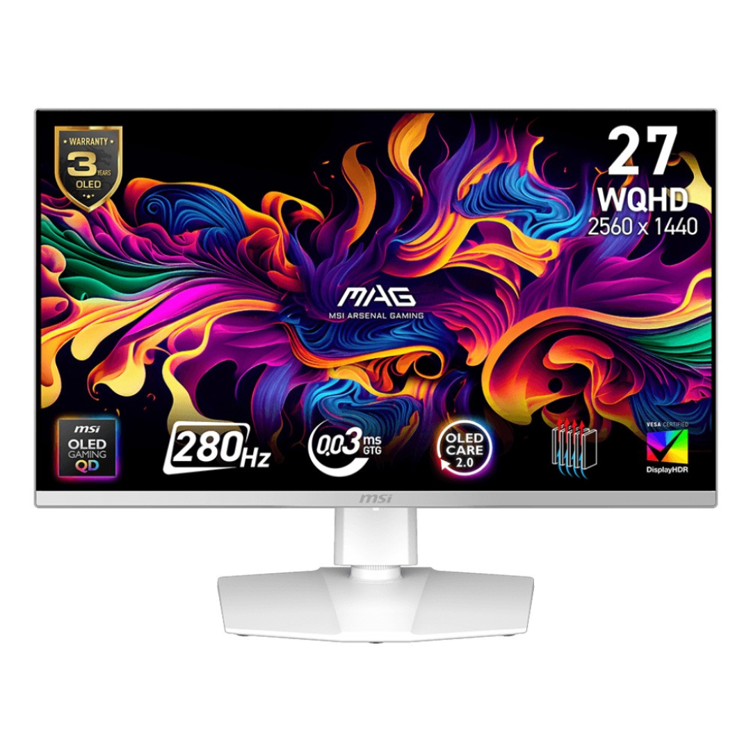 MSI MAG 272QPW QD-OLED X28 27" WQHD 280Hz 0.03ms Adaptive-Sync Gaming Monitor