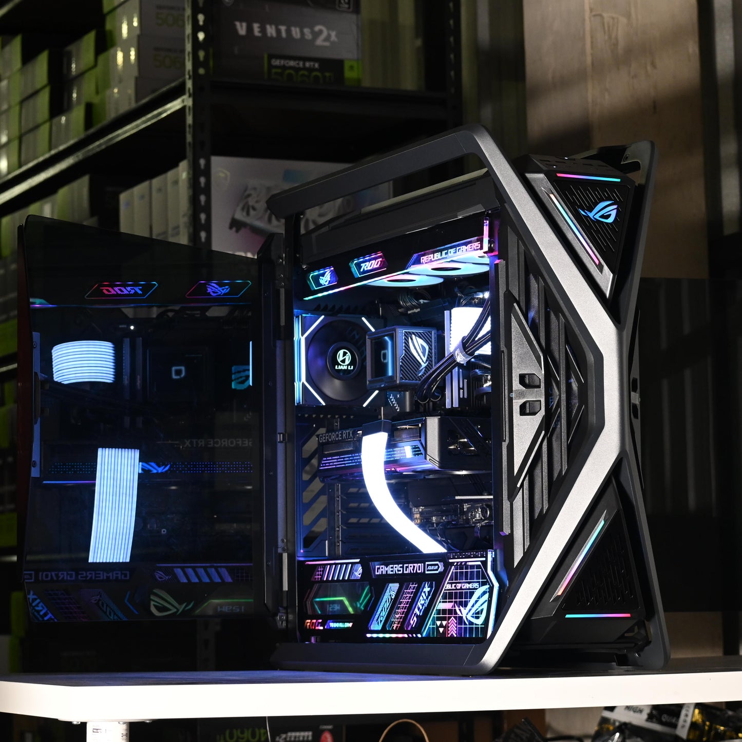 ROG Hyperion & RTX 5090 SUPRIM SOC| Ryzen 7 9800X3D | Ultimate RGB Gaming Pc