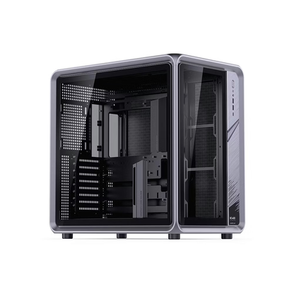 Jonsplus BO400 Mid Tower Dual-Chamber Aluminium Frame Case (Grey)