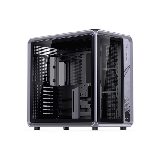 Jonsplus BO400 Mid Tower Dual-Chamber Aluminium Frame Case (Grey)