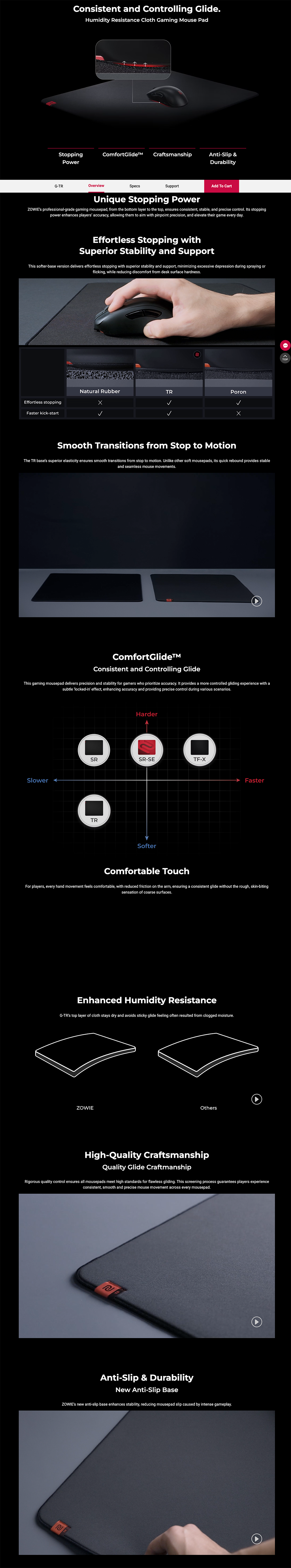 BENQ GTR Large Esports Gaming Mouse Pad long picture